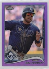 2014 Topps Chrome Retail Purple Refractor Ben Zobrist #101 0ny1