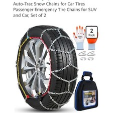 Auto-trac Snow Chains Hkn140 Automatic Locking Tire Chains Set Of 2 For Suv Car Auto-trac Snow Chains Hkn140 Automatic Locking Tire Chains Set Of 2 For Suv Car
