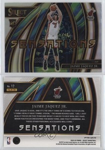 2023-24 Panini Select Sensations Silver Prizm Jaime Jaquez Jr #12 Rookie RC