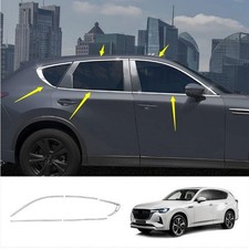Fit For Mazda Cx-60 2023 2024 Chrome Car Window Frame Glass Strip Cover Trim
