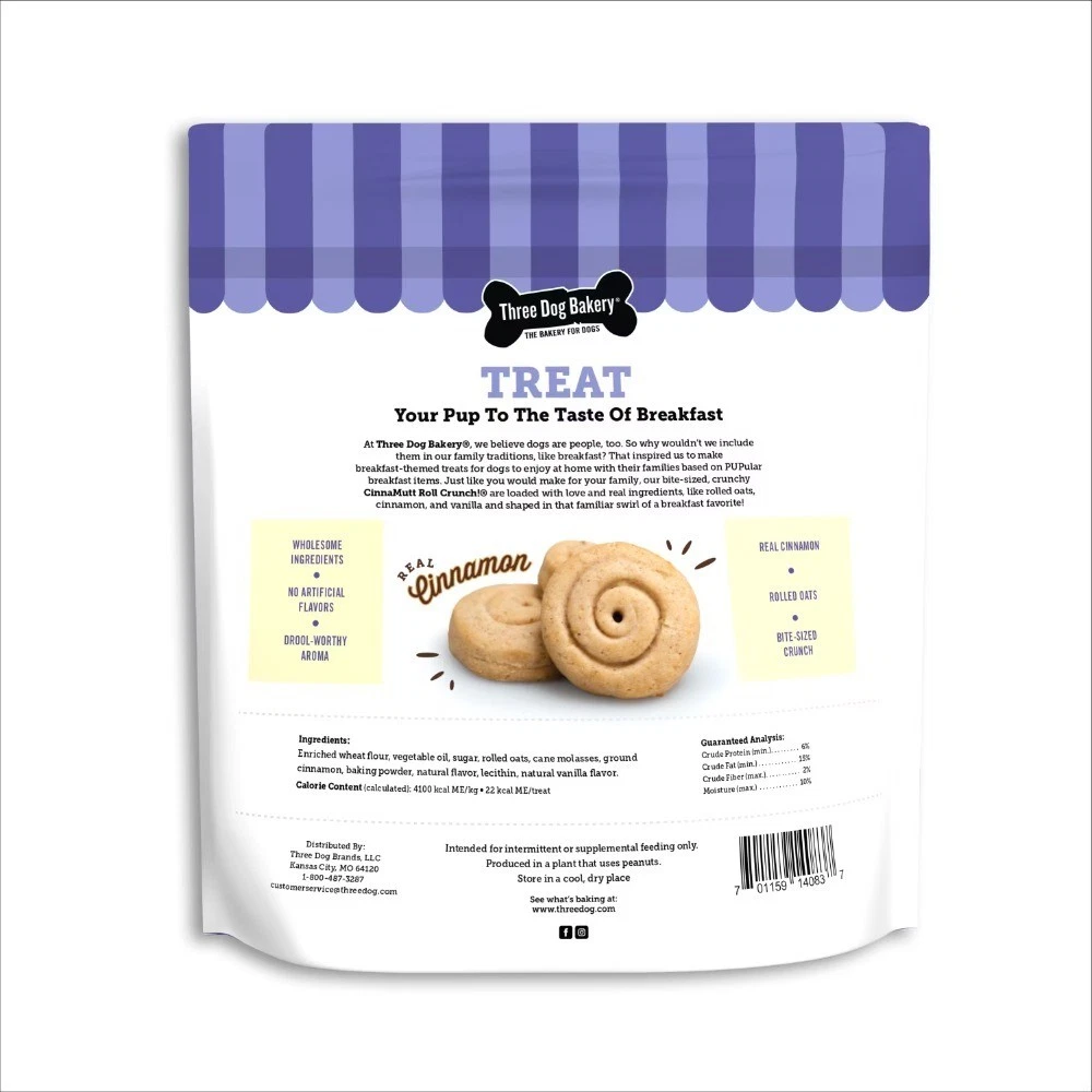 Cinnamon Roll Flavored Crunchy Dog Treats, 25oz, Mutt Roll Crunch - thumbnail 2
