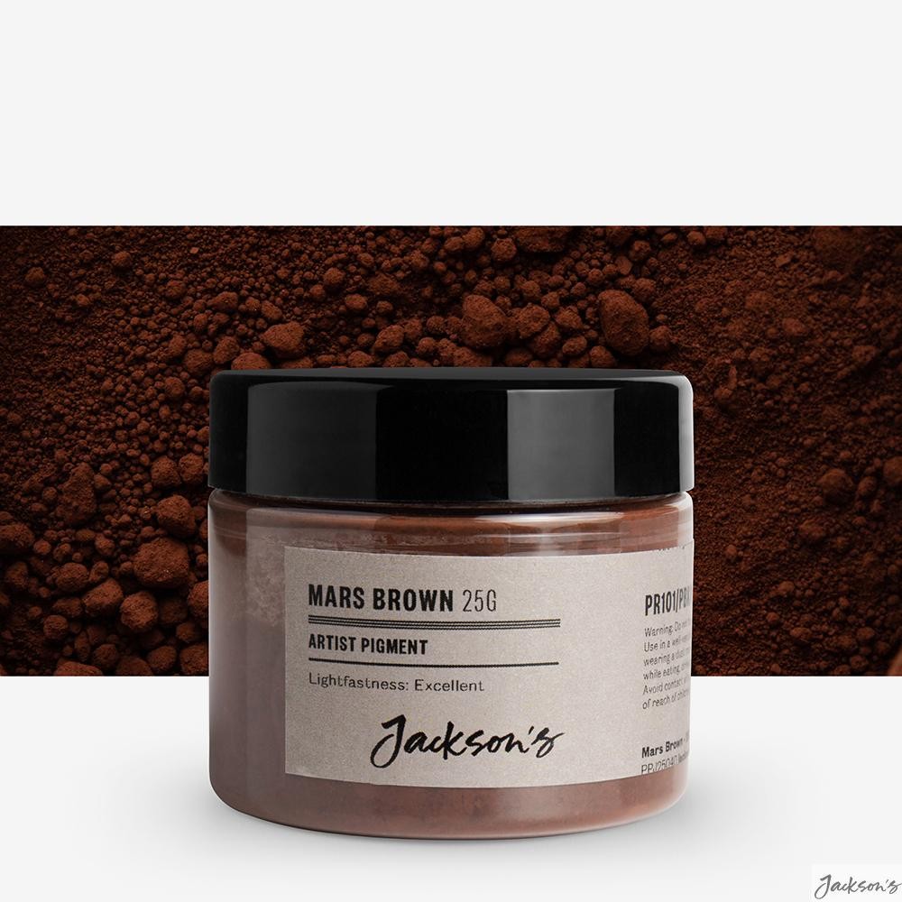 Jackson's : Artist Pigment : Mars Brown PR101/Pbk11 : 25g (in 50ml Jar) : Tub...