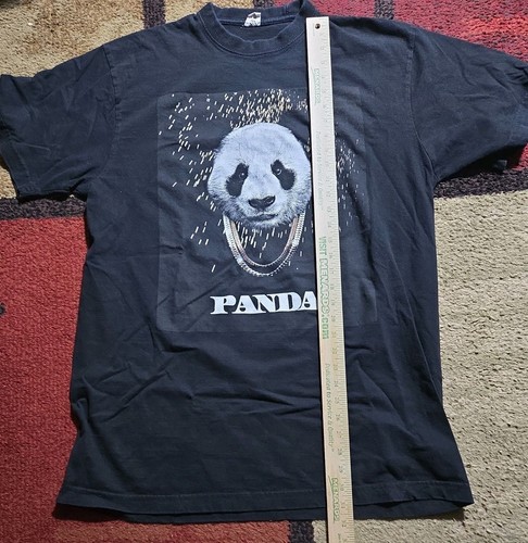 Panda Rap Tee 2X Black Mens On Flying Horse Tag Concert Shirt - Picture 2 of 7