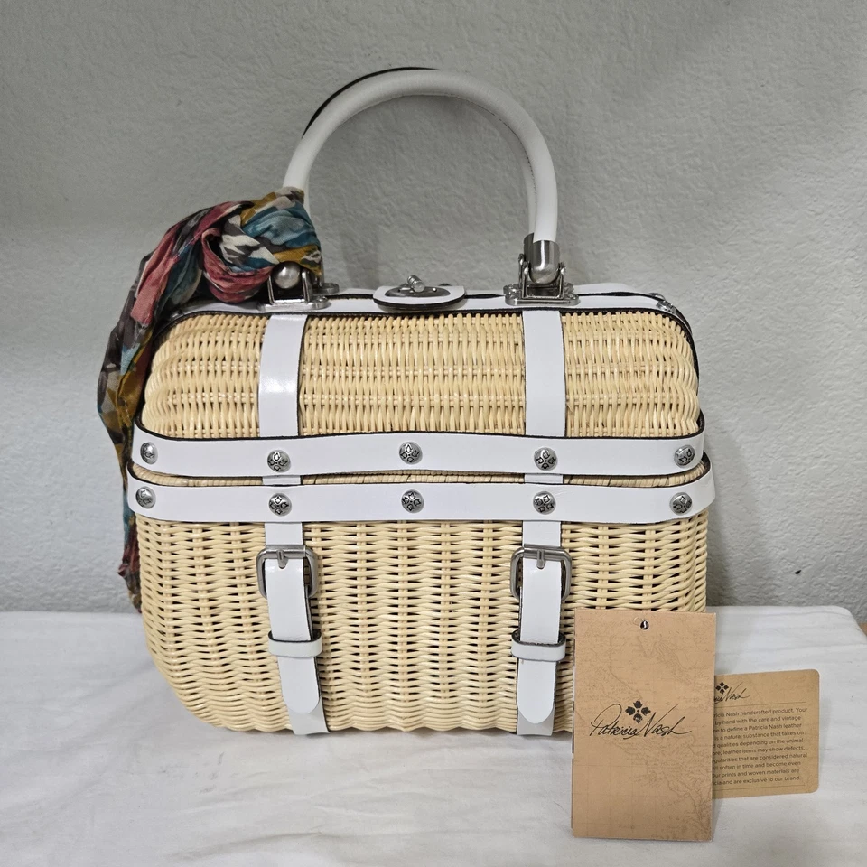 Bolso Cartera Patricia Nash Spring Mimbre Nuevo con Etiquetas Foto 2 de 4