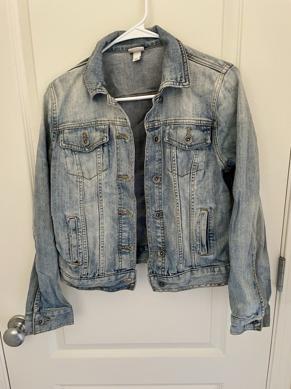 Merona Jean Jacket Women's size Small Petite Denim Button Up