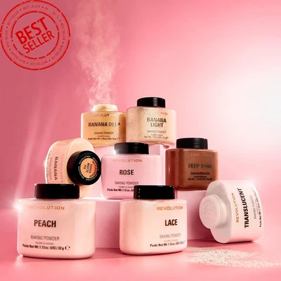 REVOLUTION BEAUTY LTD. Revolution Beauty London, Loose Baking Powder, Prolongs Makeup Wear 32g _ Choos