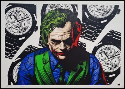 DEATH NYC * Joker * 45 x 32 cm * signed*limited * Certificate # xx/120