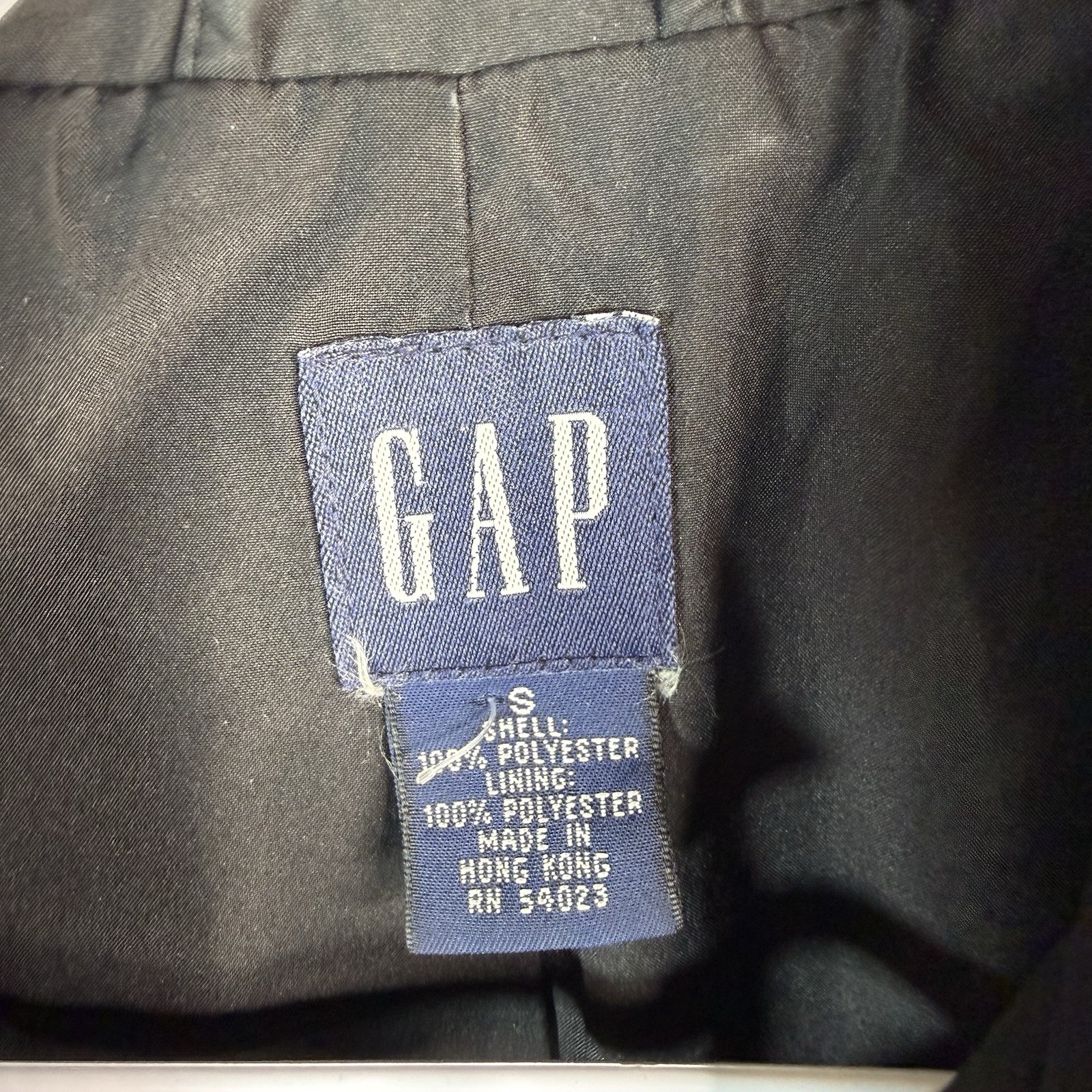 Gap Black Utility Button Up Collared Jacket Small… - image 5