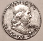 1961-D FRANKLIN HALF DOLLAR - Extra Fine - #3562EB