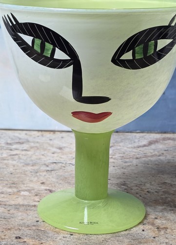 Kosta Boda "Open Minds" glass bowl by Swedish artist Ulrica Hydman Vallien - Picture 2 of 8