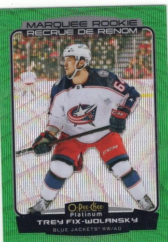 2022-23 O-Pee-Chee Platinum Emerald Surge #222 Trey Fix-Wolansky RC /10