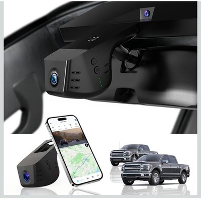 4K Dash Cam for Ford F150 2018-2025 F250/F350 Super Duty 2020-2025 XLT Lariat...