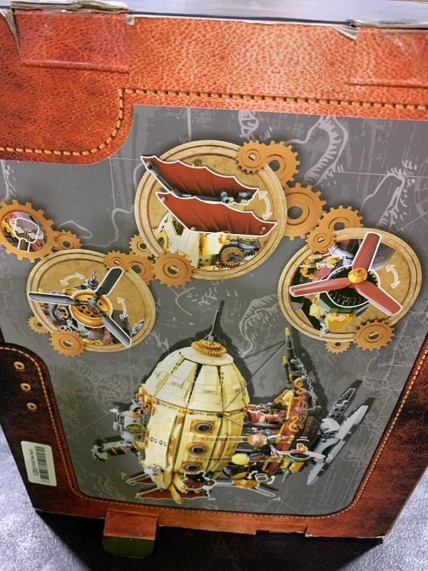 Steampunk Airship Model Kit for Adults, Dual-Layer Zeppelin with Gear-Driven ... - Image 2 of 3