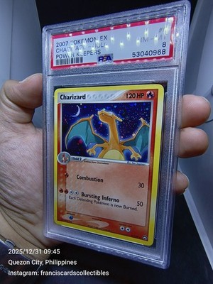 Pokemon Card - PSA 8 CHARIZARD #6 (EX POWER KEEPERS) YEAR 2007