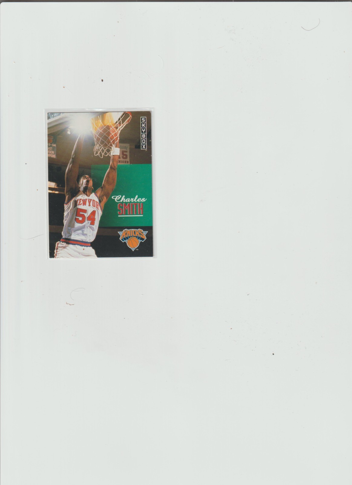 1992-93 skybox #378 Charles Smith KNICKS