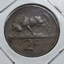 South Africa 2 Cents Coin 1965