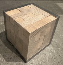 Holzwürfel Puzzle, Geduld Spiel, Kinder Beschäftigung, räumliches Denken, Denken