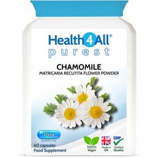 Purest Chamomile 375mg Capsules | RELAXATION, SLEEP, DIGESTIVE HEALTH