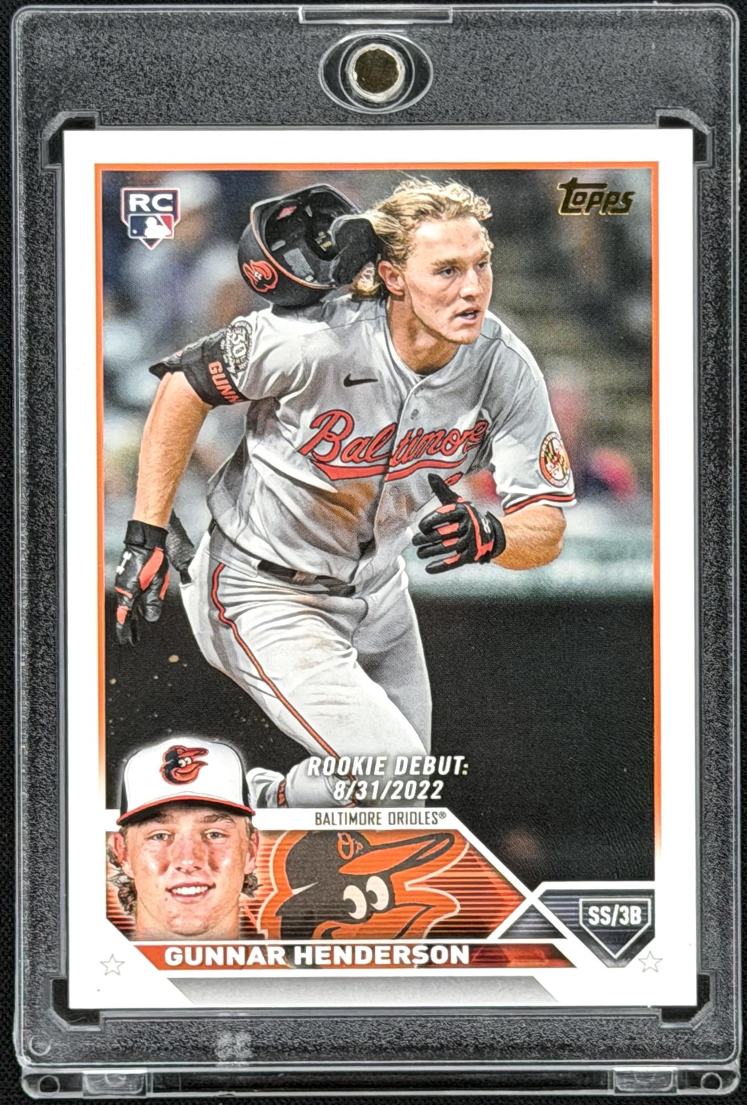 Gunnar Henderson 2023 Topps Update #US18 Golden Mirror Image Variation SSP
