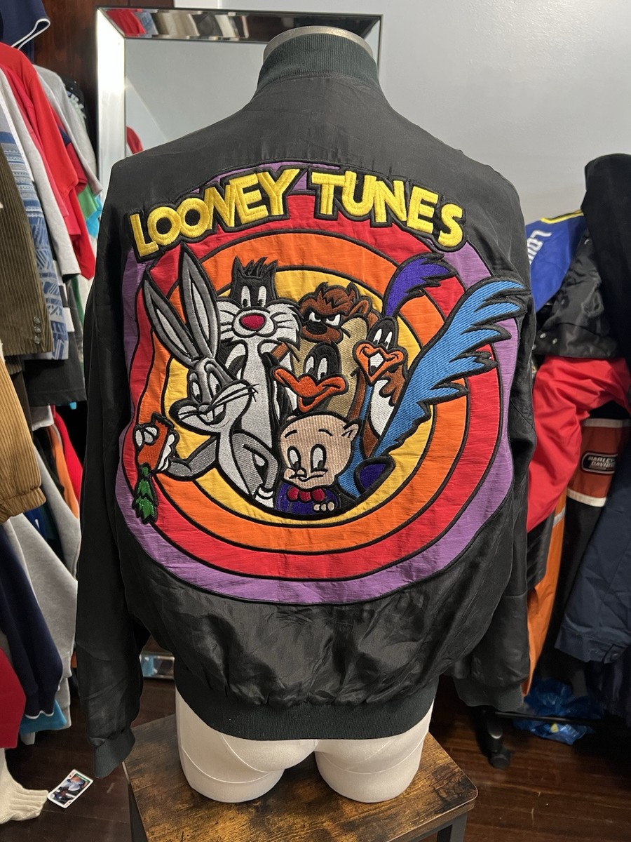 美品 90s looney tunes silk シルク スタジャン ジャケット 美品 90s looney tunes silk シルク スタジャン ジャケット