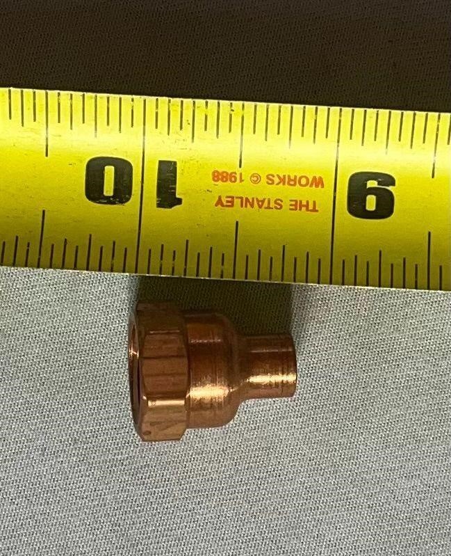 10pc Female Adapter Reducing Fitting with Sweat FIP Copper Connection 1/4 x 3/8