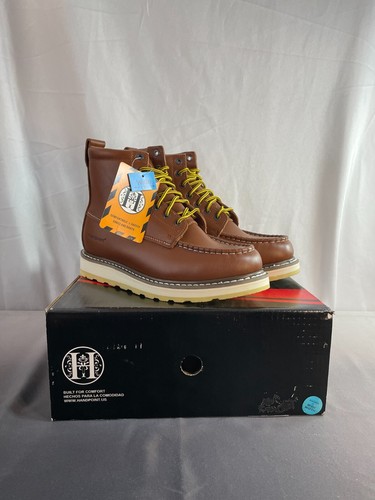 Handpoint 84994 Mens Brown Round Toe Ankle Lace Up Work Boots Size 9.5