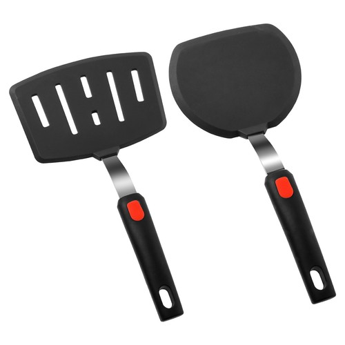 2 Pcs Silicone Spatula Turner Heat Resistant Wide Pancake Spatula for WaNvo - Picture 12 of 12