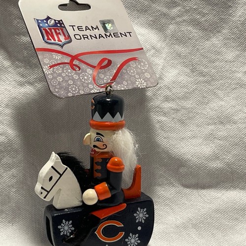 Chicago Bears NFL Team Ornament Nutcracker Christmas Ornaments