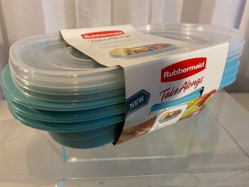 Rubbermaid Take Along's Split Sandwich Food Storage Containers 3.7 Cup 3 Pack - Picture 6 of 9