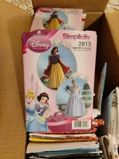 Simplicity 2813 Disney Princess Pattern Cinderella Snow White Women 14 16 18 20 