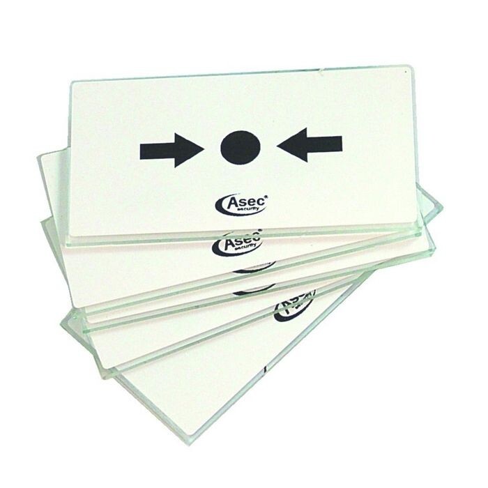 ASEC KG1 Spare Glass For Call Point Pack Of 5