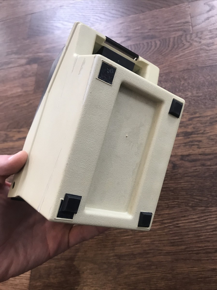 Vintage Apple Computers 3-1/2 Floppy Disk Holder Case With Sticker