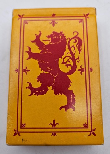 Tarjetas de juego Waddingtons emblema escocés de colección amarillas y rojas completas - Imagen 3 de 6