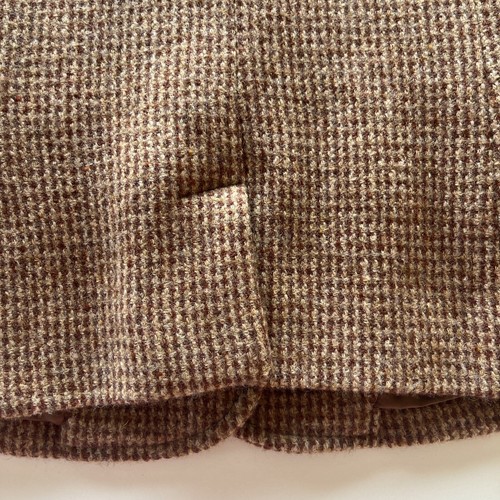 RALPH LAUREN GIRL BROWN TWEED WOOL BLAZER LOGO MADE IN ITALY SIZE8 - Picture 7 of 9