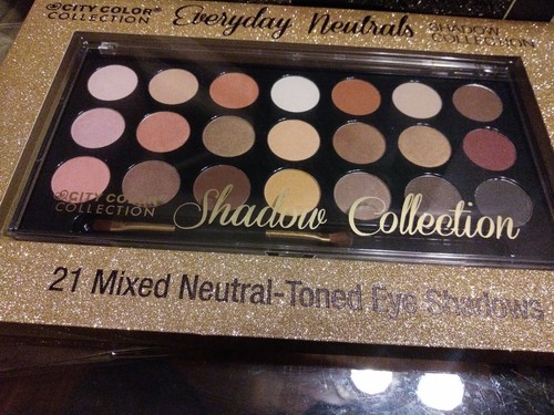 City Color Shadow Collection Eyeshadow Palette Neutrals 21 Colors Pigmented - Picture 4 of 5