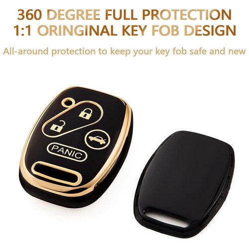 Keyless Remote Key Fob Cover Shell Case For Honda Accord Civic Pilot - Foto 34 di 37
