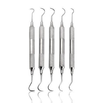 Sert of 5 Cynamed Jacquette Dental Sickle Scalers Curettes- Double Ended Explore