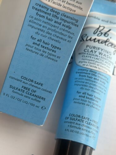 Bumble and Bumble Bb. Sunday Purifying Clay Wash Deep Clean Lactic 5oz 150ml NIB - Picture 4 of 13