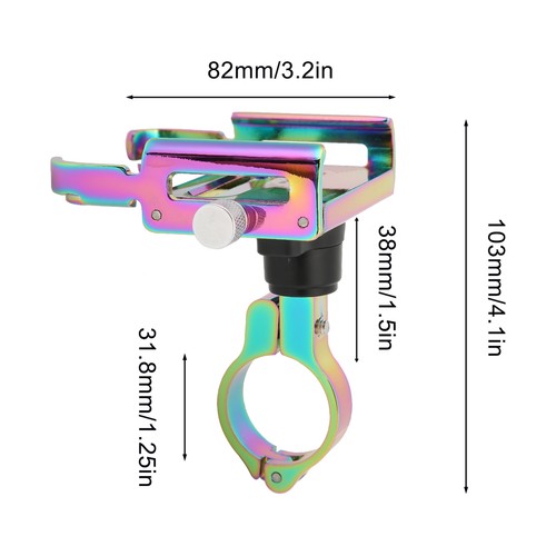 GUB 360° Rotate Bicycle Phone Mount Clamp Bracket Motorcycle Mobile Phone Ho .GF - Photo 3 sur 12