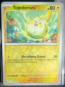 Pokemon TCG Card Togedemaru 054/142 S&V Stellar Crown Uncommon Reverse Holo NM