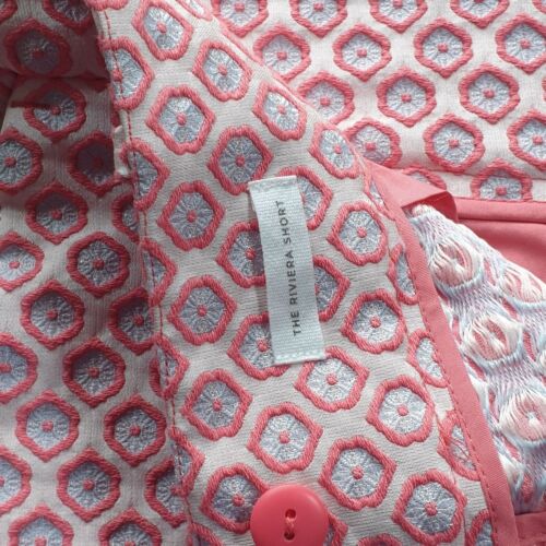 Short Ann Taylor Loft Riviera taille 12 rose bleu motif femme 36 en taille - Photo 4/7