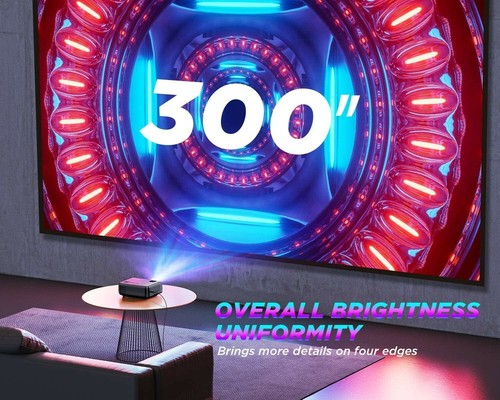 BOMAKER WiFi Projector, Full HD Native 1080P Supported Portable Projector, 6500 - Picture 5 of 12