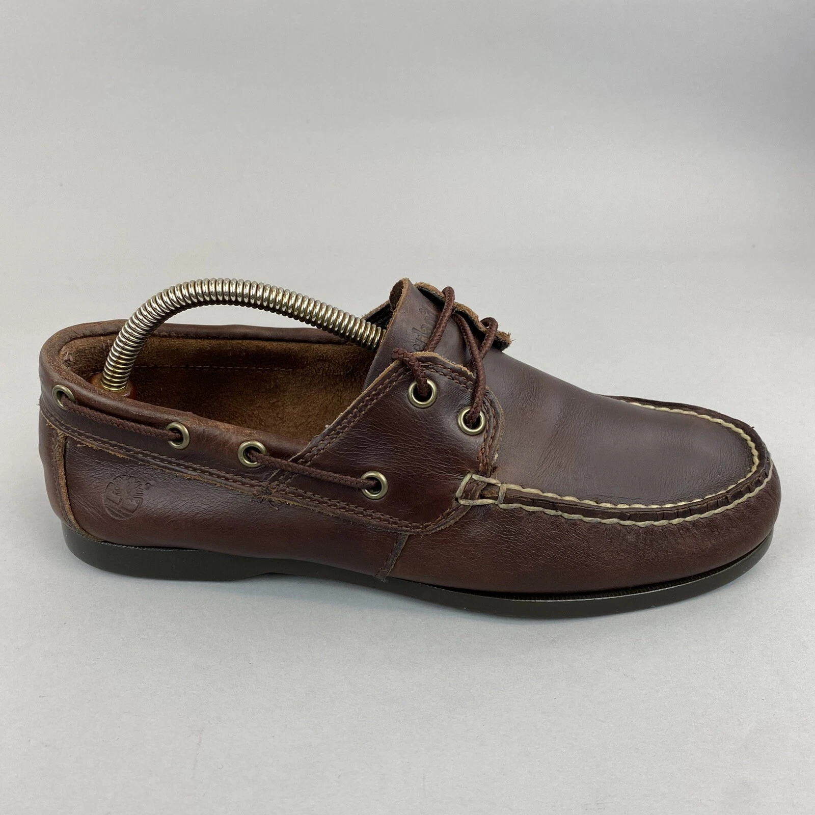 Mocassini mocassini Timberland in pelle marrone mocassino scarpe casual US7 5 W UK7