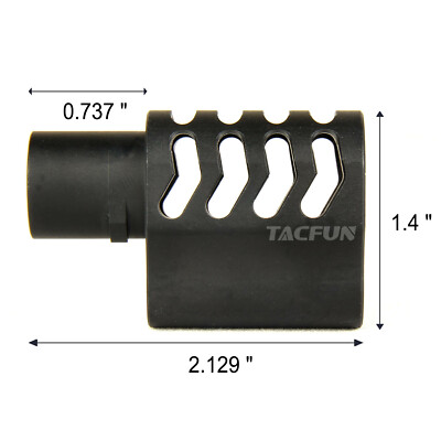 1911 .45 ACP Full Size Muzzle Brake Compensator BLACK