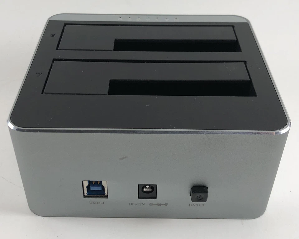 Inateck Aluminum USB 3.0 Dual Bay Hard Drive SATA Docking Station Offline Clone - Image 3 of 4