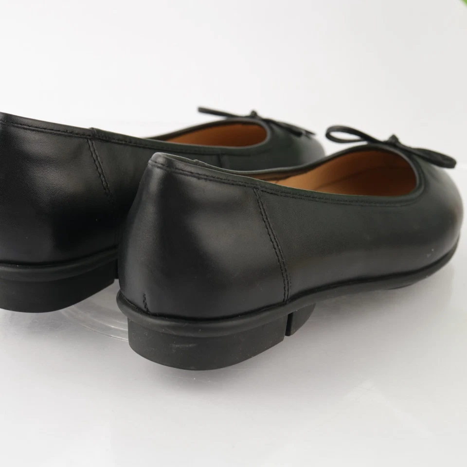 Zapato de Trabajo Florsheim Mujer Emi Ballet Plano Talla 36 6 Cuero Negro Sin Cordones Cómodo Foto 4 de 4