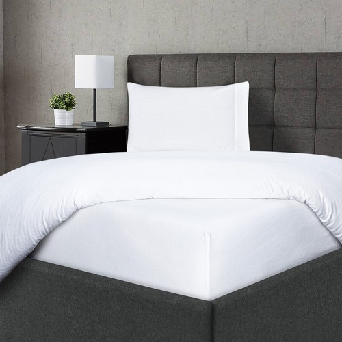 Cotton Jersey Knit Fabric 4 Piece Stretchy Bed Sheet Set Twin XL/Queen/King Size - Picture 109 of 114