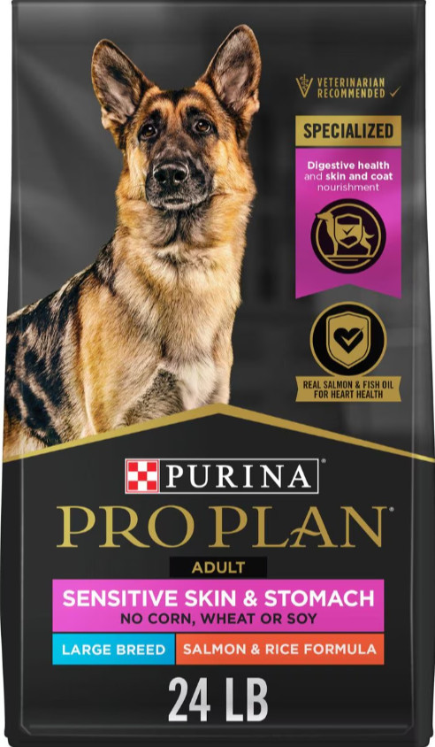 Purina Pro Plan Adult Large Breed Sensitive Skin & Stomach Salmon Dog Food, 24lb