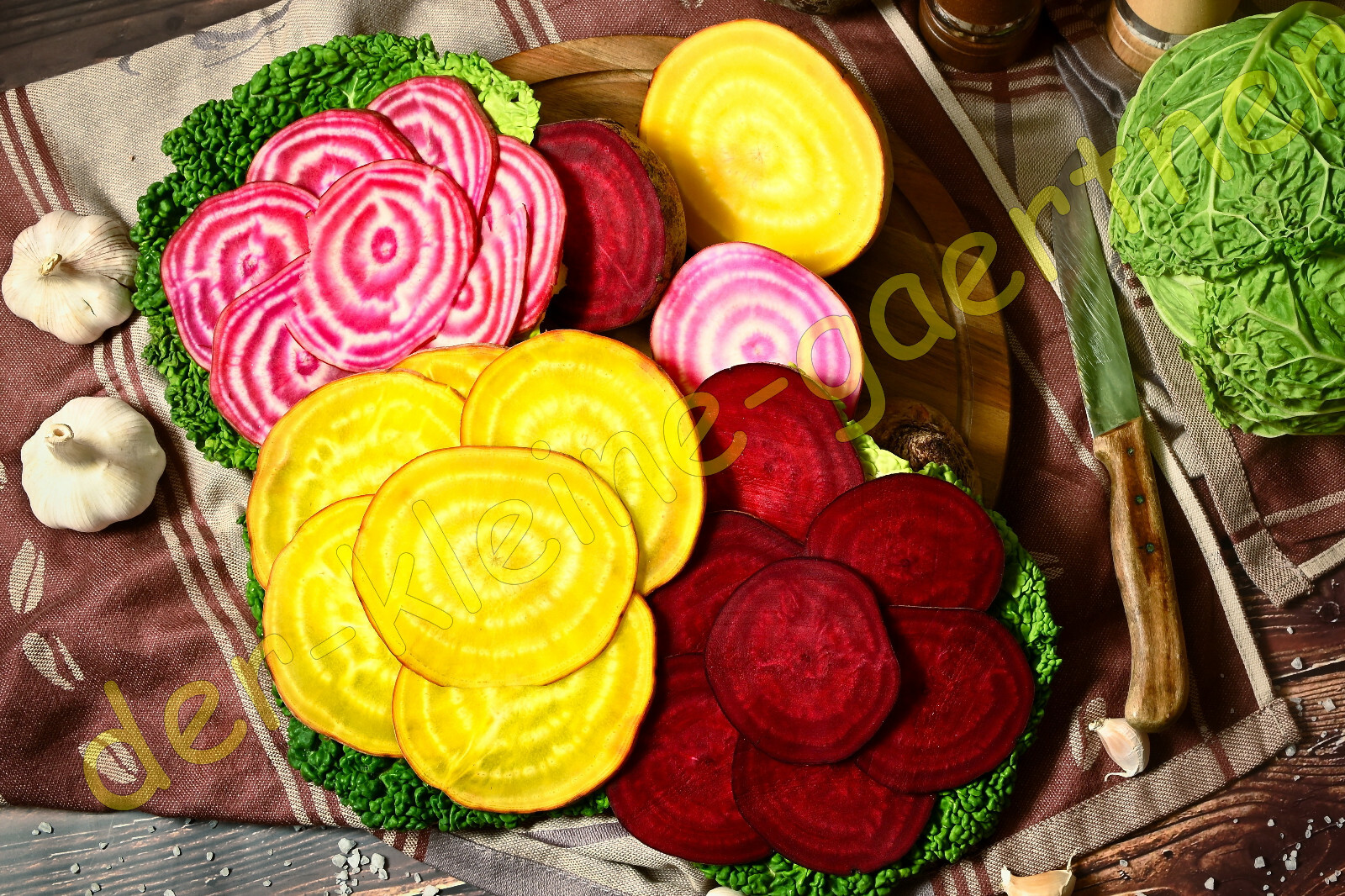 BUNTE BEETE ROTE BEETE GELBE BETE RINGEL-BEETE CHIOGGIA RÜBE RÜBEN 100 ...