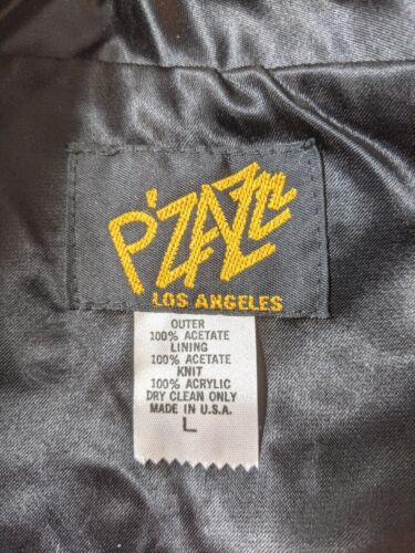 Holiday Inn Casino Las Vegas Jacket Men’s Size L Black Satin Bomber Zip Vintage - Picture 5 of 7